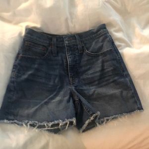 J. Crew high waisted Jean shorts